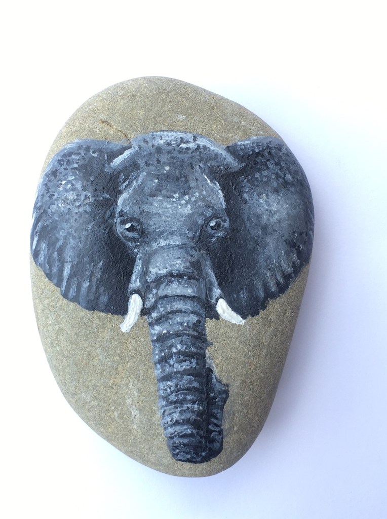 elephant rock painting